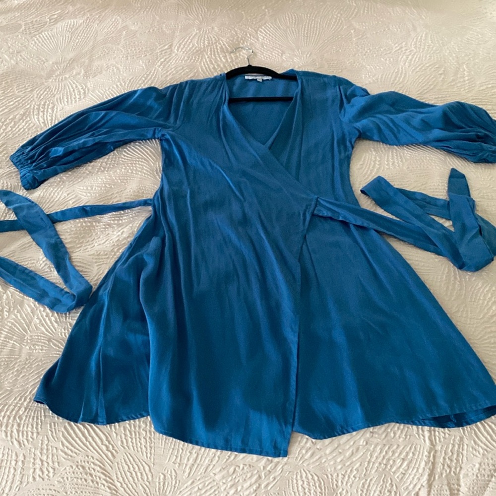 Beautiful wrap dress or swim cover up!